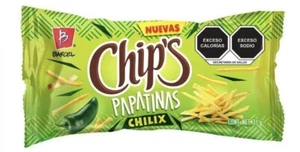 Barcel Papatinas Chilix Papas Botanas Frituras Chips Mexicanos 31g Pack de 10 - Imagen 1 de 3