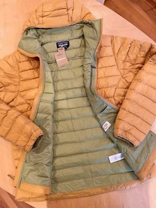NEW! PATAGONIA Men Down Sweater Hoody Jacket—(XL)—800 Down—“PUFFERFISH GOLD” - Picture 1 of 9