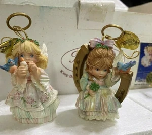 12 Ashton Drake Cimelio Decorazione Natalizia The Holly Day Angeli 1° Collezione - Foto 1 di 12