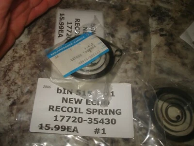 Echo 17720-35430 recoil spring NEW  chainsaw part  bin 515 #1 NOS  - Image 1 of 2