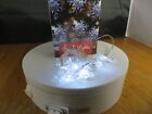 New 2 x 8 Pack Snowflakes String/Garland Warm White LED Fairy Lights