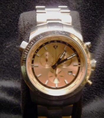 Swiss Legend 10013 World Timer Collection Chronograph 45mm Watch NOS REDUCED! - image 1 of 4