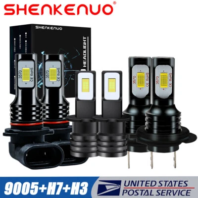 For Mazda Protege5 2002-2003 LED Headlight Bulb High Low Beam + Fog Light Kit 6x - Image 1 of 4