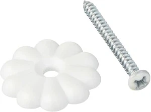 Mobile Home/RV Ceiling Rosette Buttons with Rosette Screws (50 Count) - Picture 1 of 3