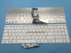 NEW For HP 15-bs 15-bs000 15-bs100 15-bs500 15-bs600 English Keyboard White - Afbeelding 1 van 2