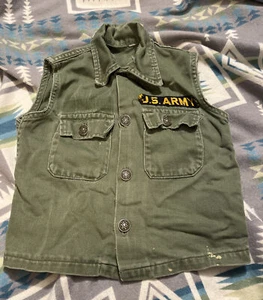 Giacca gilet camicia militare bambino vintage anni '40 rara - Foto 1 di 8
