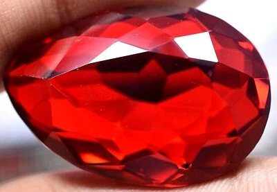Extremamente impecável 65,25 quilates esplêndido topázio vermelho com certificação GGL gema criada em laboratório!!! - Imagem 1 de 4