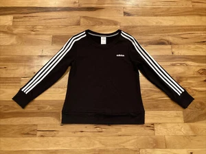 Adidas Black White Climalite Long Sleeve Shirt Pullover Sweatshirt Men's Medium - Picture 1 of 12