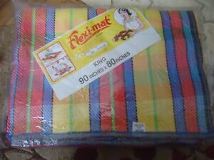 King Size 90" X 80" Fleximat New In Package Great For Camping, Picknicks, Rug, +