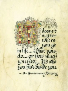 Anniversary Blessing 8x10 Matted Print - Picture 1 of 1