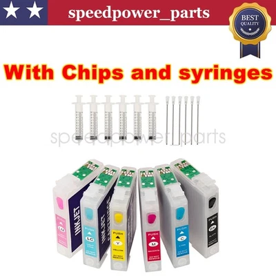 Empty refillable Ink Cartridge T078 for Epson Artisan50 Stylus R260 R280 R380 - Image 1 of 4