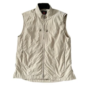 SCOTTEVEST SeV Travel Vest Mens Large TEC Beige Khaki Utility Multi Pocket READ - Picture 1 of 17