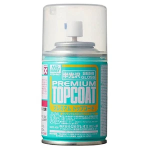 Mr Premium TopCoat Semi-Gloss Acrylic Spray 100ml B602Mr Hobby - Picture 1 of 1