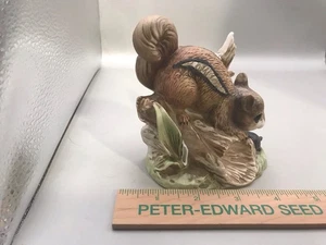 Vintage Homco Chipmunk With Turtle Figurine #8882 Homeco Home Interior - Picture 1 of 7