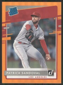 2020 Donruss Holo Orange #47 Patrick Sandoval RR Los Angeles Angels TW1317 - Picture 1 of 2