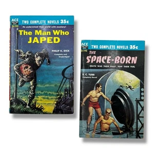 The Man Who Japed / The Space-Born Philip K. Dick E.C. Tubb Ace Double Sci Fi - Picture 1 of 8