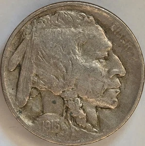1913 Buffalo Nickel Type 1 on Mound VF+ Very Fine Condition - Picture 1 of 4