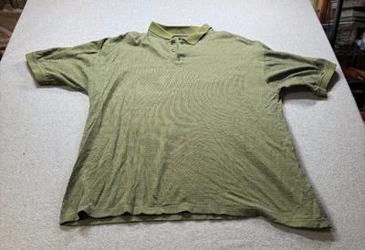 Polo de golf Bolle para hombre XXl micro estampado geométrico años 60 2 capas algodón mecerizado Foto 1 de 4