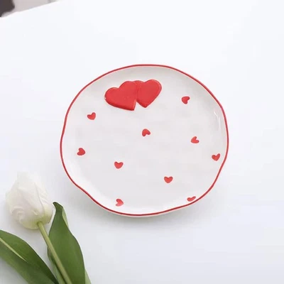 1 ensemble de tasses à café décoratives pour la saint-valentin, en céramique, - Photo 1/4