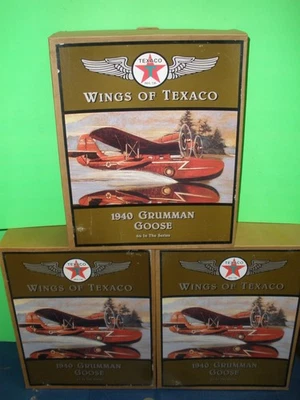 WINGS OF TEXACO 1940 GRUMMAN GOOSE AIRPLANE - 1996 - #4 in Series NEW IN BOX - Image 1 of 4