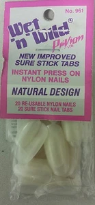 Vintage Press-On Nails! Pack of 20! Unique old hard to find retro items! NICE! - Bild 1 von 3