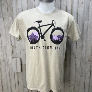 Camiseta de manga corta Cycle NC North Carolina talla L beige bicicleta Dr2 - Imagen 1 de 8