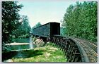Postcard Monroe, Snohomish County WA Longest Covered Railroad Span C52