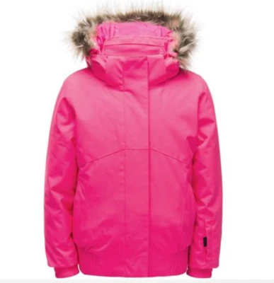 Jaqueta Spyder Bitsy Lola - Teen Girl's Bryte Bubblegum Neon Rosa Usado - Imagem 1 de 2
