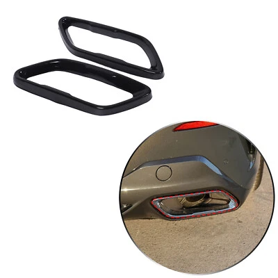 Gloss Black Stainless Rear Bumper End Cover Fits BMW 840i M850i Coupe 2021-2024 - Imagem 1 de 4