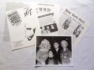 Women Behind Bars Theatre Play Press Kit with Photograph, Divine, Tom Eyen, 1976 - Picture 1 of 7