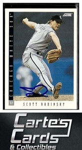 Scott Radinsky 1993 Score #182  Chicago White Sox TTM/IP Signed Autographed