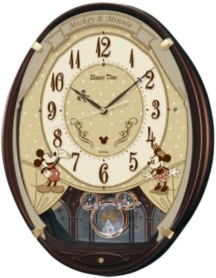 SEIKO CLOCK Disney Wall Clock Mickey & Minnie FW579B Disney WallClock - Image 1 of 4