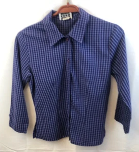 Star CCC Boys Blue and White  Button Up Long-Sleeve Dress Shirt Size Small - Picture 1 of 4