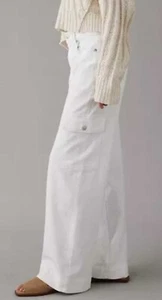 American Eagle AE Dreamy Drape Super High Rise Baggy Wide Leg Pant Stretch Cargo - Picture 1 of 11