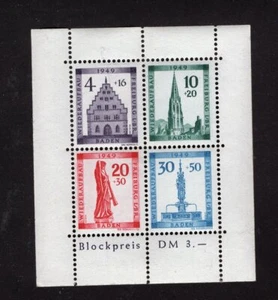 GERMANY BADEN, FRANCE ZONE, MI # BL 1A, MNH - Picture 1 of 1
