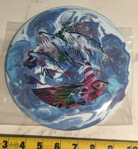 Custom Dyed Kastaplast KAXE K1 172g Whale Rainbow FOIL Disc Golf FREE SHIPPING - Picture 1 of 12