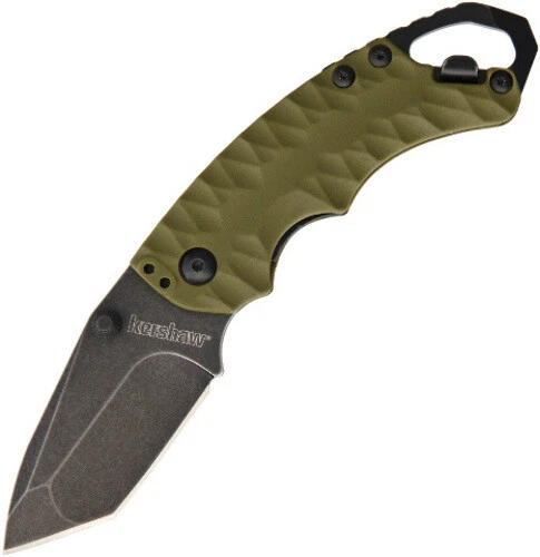 Kershaw 8750TOLBW Shuffle II Folder Blackwash Plain Edge Olive