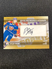 2014 In The Game Used DYLAN STROME Heroes And Prospects Auto #A-DS Otters Rookie