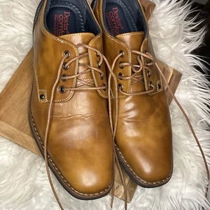 Dexter bequeme braune Oxford-Schuhe Leder Memory Foam Größe 8,5 US Zuhälter - Bild 1 von 4