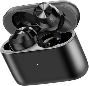 True Wireless Earbuds, Bluetooth 5.0 Headphones in Ear with Charging Case, Black - Picture 1 of 7