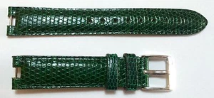 GIANNI BULGARI Correa de Reloj de Lagarto Correa 15 x 14 mm Con Hebilla Original / - Imagen 1 de 2