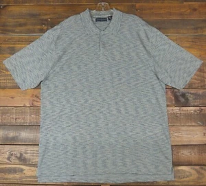 JHANE BARNES Geometric Abstract Blend Short Sleeve Silk Polo Shirt Size XL - Picture 1 of 5