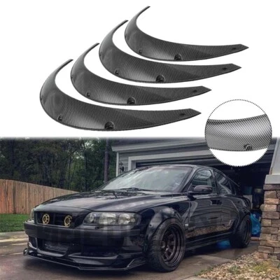 Carbon 4.5" Fender Flares Extra Wide Wheel Arches Body Kit For Volvo S60 S80 S90 - Image 1 of 4