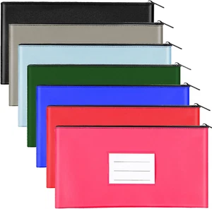 7 Pack Money Bags with Zipper for Cash, Bank Deposit Bags with Zipper,Money Pouc - Picture 1 of 12