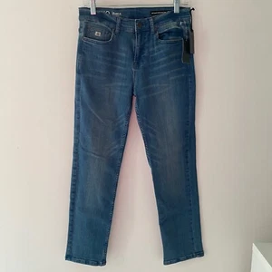 NWT Buffalo David Bitton Girls Jeans Evan-X Slim Stretch Blue Denim Size 14 - Picture 1 of 10