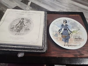 ( P9 ) Assiette collector Darceau-Limoges France - EDITH LA FEMME PRATIQUE COA - Photo 1/2
