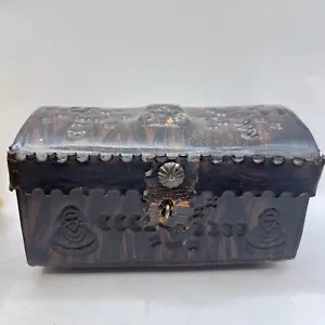 Museo De Artesanias De Columbia Artist Columbia Box Red Velvet Lined Vintage - Picture 1 of 23