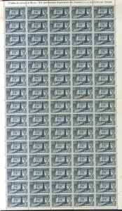 Monolith - Xx Anniv. Franco 1199 ** MNH - Sheet Complete (75 Series) Year 1956 - Picture 1 of 1