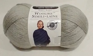 Loops  & Threads Woolike Simili-Laine Yarn - Gray #2; 678yds/3.5oz; Super Fine 1 - Picture 1 of 3