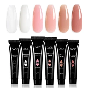 Poly Gel Set, Nail Extension Gel, 6 Colors Nude Pink Builder Gel Nail Enhancemen - Picture 1 of 12